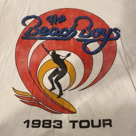 Men’s The Beach Boys 1983 tour tee reprint in size XL - Picture 2 of 6